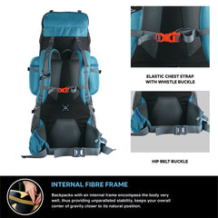 Peakpro 75 L Backpack featuring with Laptop Compartment & with Shoe Compartment – Shamrock (Clearance Sale)