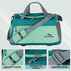 TMPB01 - 40L Duffle Bag, Travel Weekender Bag for men & women with Shoe Compartment, Water-Resistant -Shamrock