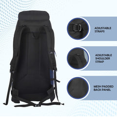 ALPINE 55L Travel Backpack Front & Top Loading  Bag for Men & Women -blue