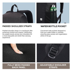 Carriz CB02 21L Casual Backpack-Brown