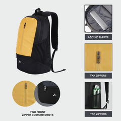 CARRIZ Casual Backpack -CB08-YELLOW (Clearance Sale)