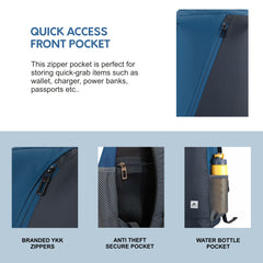 CARRIZ Casual Backpack -CB06-ENGLISHBLUE (Clearance sale)