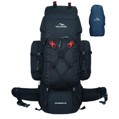Wildwing 95L (80+15) Bag for Hiking & Travel with Shoe Compartment & Water-Resistant-Black (Clearance Sale)
