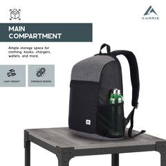 Carriz CB02 21L Casual Backpack-Ash Grey