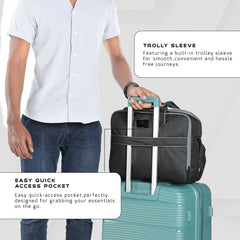 TMPB03 - Messenger Shoulder Bag with 16-inch Laptop Compartment |Durable Office and College Bag- Black