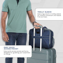 TMPB03 - Messenger Shoulder Bag with 16-inch Laptop Compartment |Durable Office and College Bag- Navyblue