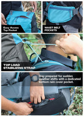 Peakpro 75 L Backpack featuring with Laptop Compartment & with Shoe Compartment – Shamrock