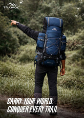 Peakpro 75 L Backpack featuring with Laptop Compartment & with Shoe Compartment – Blue