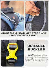 BLAZE 55 L Travel Backpack Daypack for Camping Hiking Trekking -Navyblue