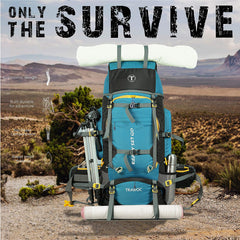 Trailmaster 80L Backpack for Hiking & Travel with Laptop Compartment & Multi-Pocket Design - SkyBlue(clearance sale)