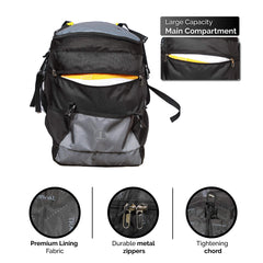 EMBER 60 L Travel Backpack Hiking Trekking Bag for Men & Women-Black(clearance sale)