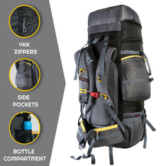 Peakpro 75 L Backpack featuring with Laptop Compartment & with Shoe Compartment – Grey (Clearance Sale)