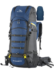 Skyranger 70 L Rucksack for Hiking & Travel with Ergonomic Shoulder Straps & Internal metal frame - NavyBlue