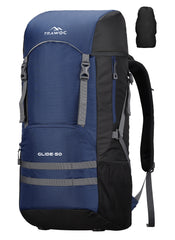 Glide 50 L Backpack featuring Water-Resistant Fabric & Lightweight Build – NavyBlue(clearance sale)