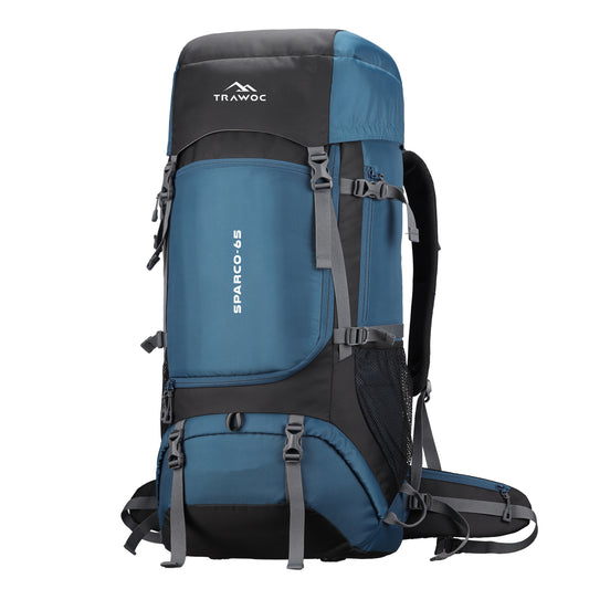 Sparco 65L Travel Backpack featuring with Laptop Compartment & Shoe Compartment – Englishblue