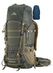 Triumph X 75 L Travel Backpack for Men & Women with Spacious Main Section & Shoe Compartment _ Hunter green