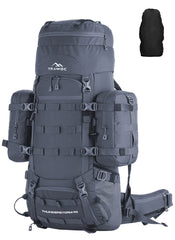 Thunderstorm 90L Rucksack for Men & Women with Shoe Compartment & Water-Resistant Fabric - Grey