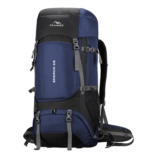Sparco 65L Travel Backpack featuring with Laptop Compartment & Shoe Compartment – Navyblue