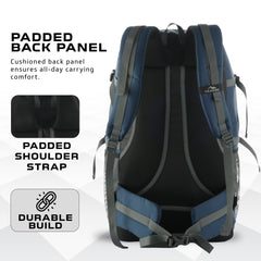 BLAZE 55 L Travel Backpack Daypack for Camping Hiking Trekking -Navyblue