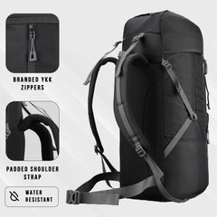 Glide 50 L Backpack featuring Water-Resistant Fabric & Lightweight Build – Black