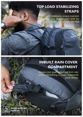 INFERNO 40 L Laptop Backpack for Men and Women Casual Bag for Regular Travelling-Grey