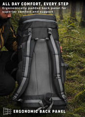 Flyspeck 65 L Travel Backpack with Lightweight Build & with Multi-Pocket Design – Black(clearance sale)