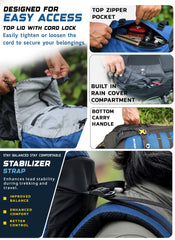 Skyranger 70 L Rucksack for Hiking & Travel with Ergonomic Shoulder Straps & Internal metal frame - NavyBlue