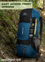 Sparco 65L Travel Backpack featuring with Laptop Compartment & Shoe Compartment – Englishblue(clearance sale)