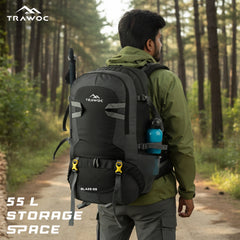 BLAZE 55 L Travel Backpack Daypack for Camping Hiking Trekking -grey(clearance sale)