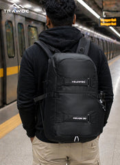 HAVOK 30L Unisex Laptop Backpack Ideal Travelling Casual use - Black