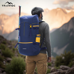 Hover 50L Backpack for Men & Women with Multi-Pocket Design & with Lightweight Build-Navyblue