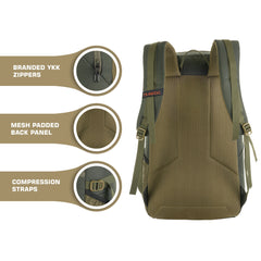HAVOK 30L Unisex Laptop Backpack Ideal Travelling Casual use -Olivegreen