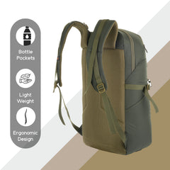 HAVOK 30L Unisex Laptop Backpack Ideal Travelling Casual use -Olivegreen