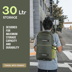 HAVOK 30L Unisex Laptop Backpack Ideal Travelling Casual use -Olivegreen