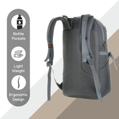 HAVOK 30L Unisex Laptop Backpack Ideal Travelling Casual use -Grey