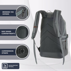 VIPER 40L Bag for Men and Women, Laptop Backpack with water resistant fabric-grey