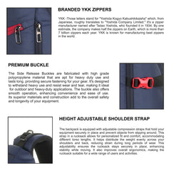 VIPER 40L Bag for Men and Women, Laptop Backpack with water resistant fabric-Navyblue