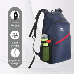 VIPER 40L Bag for Men and Women, Laptop Backpack with water resistant fabric-Navyblue