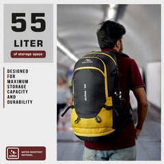 ALPHA 50 L Water Resistant Daypack Bag for Cycling, trekking - Yellow
