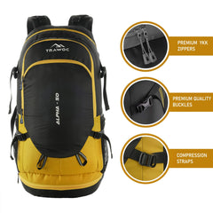 ALPHA 50 L Water Resistant Daypack Bag for Cycling, trekking - Yellow