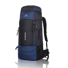 ALPINE 55L Travel Backpack Front & Top Loading Bag for Men & Women - blue(clearance sale) - TRAWOC