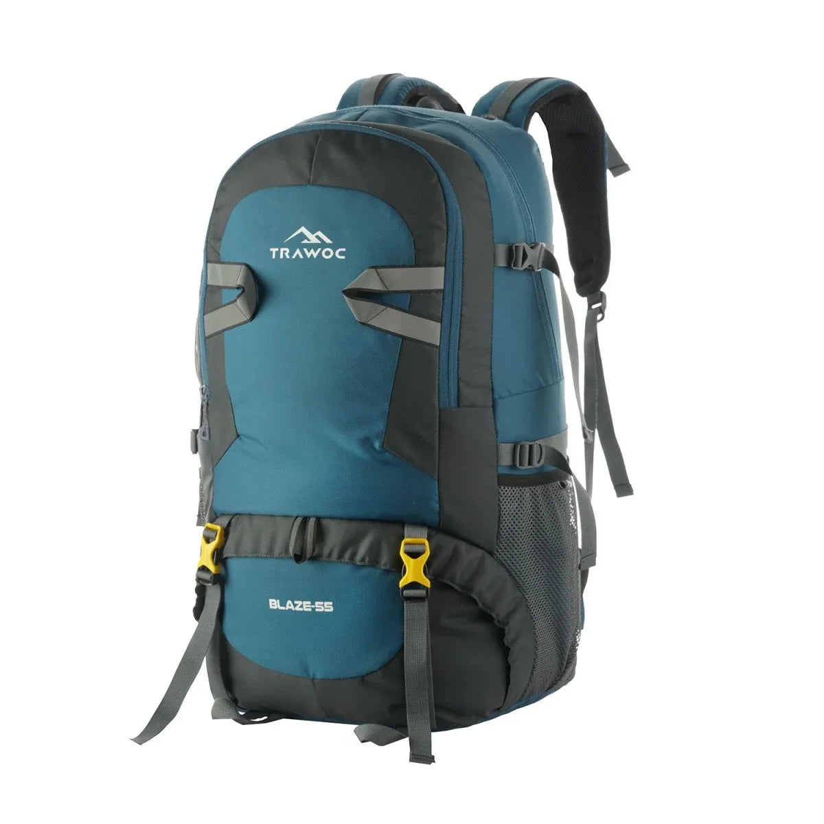 BLAZE 55 L Travel Backpack Daypack for Camping Hiking Trekking - Englishblue - TRAWOC