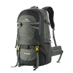 BLAZE 55 L Travel Backpack Daypack for Camping Hiking Trekking - grey - TRAWOC