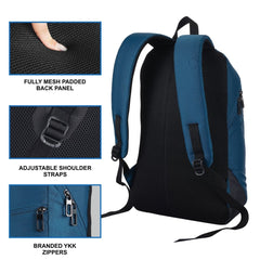 CARRIZ Casual Backpack - CB03 - ENGLISHBLUE - TRAWOC