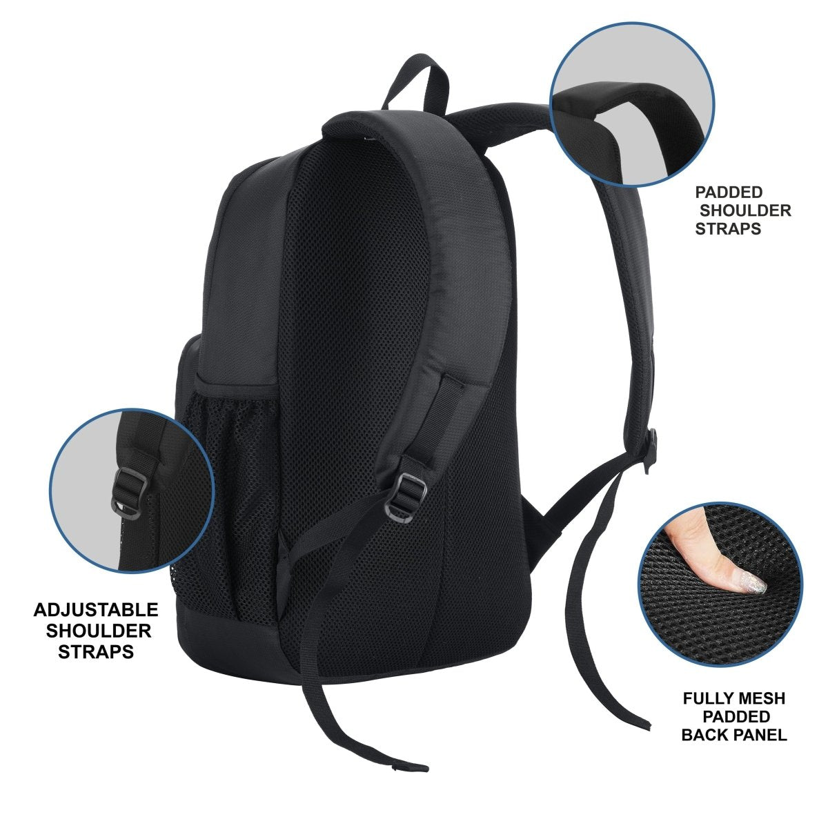 CARRIZ Casual Backpack - CB04 - GREY - TRAWOC