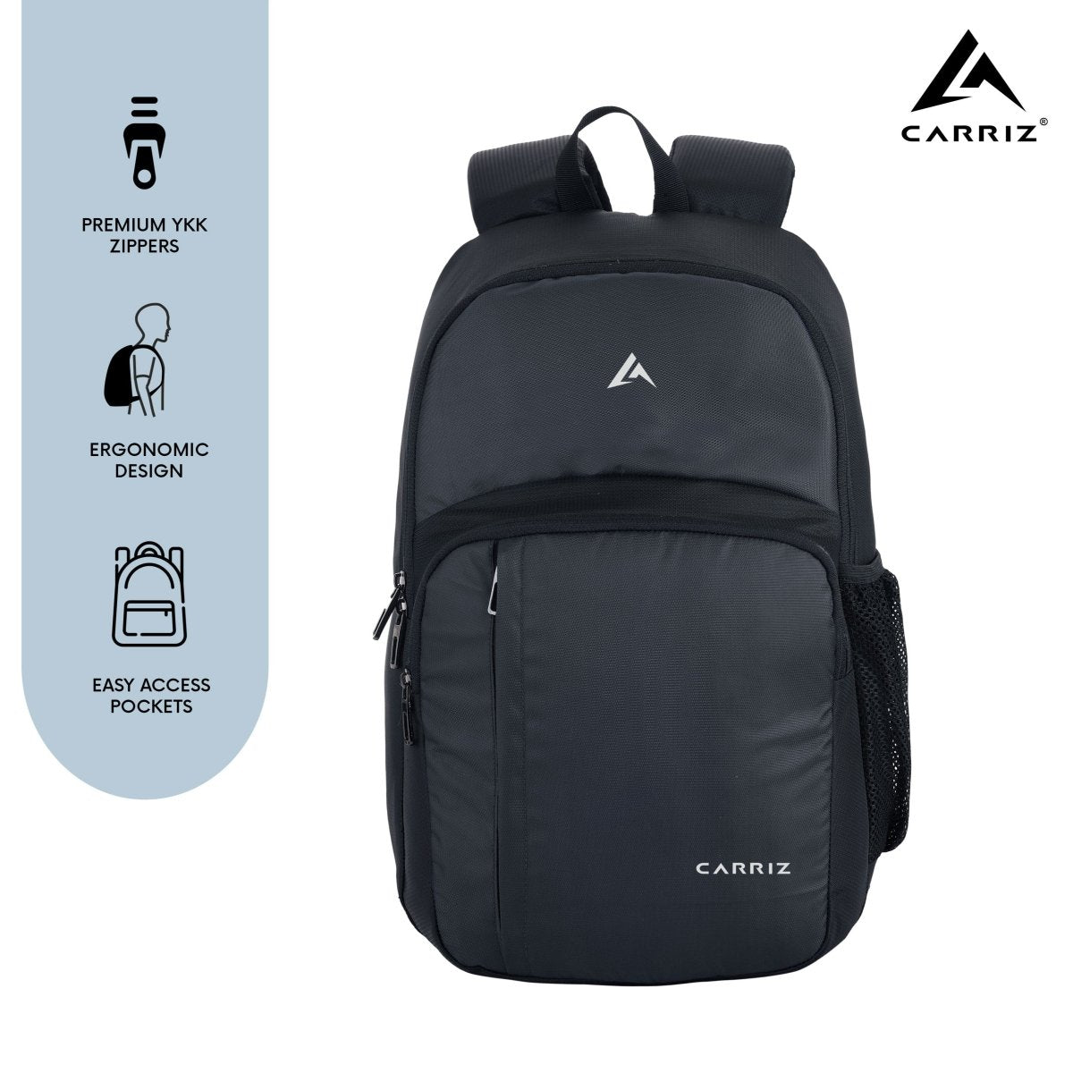 CARRIZ Casual Backpack - CB04 - GREY - TRAWOC