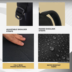 CARRIZ Casual Backpack - CB05 - YELLOW - TRAWOC