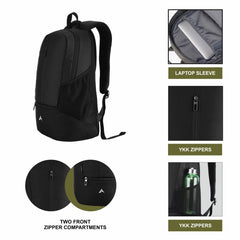 CARRIZ Casual Backpack - CB08 - BLACK - TRAWOC