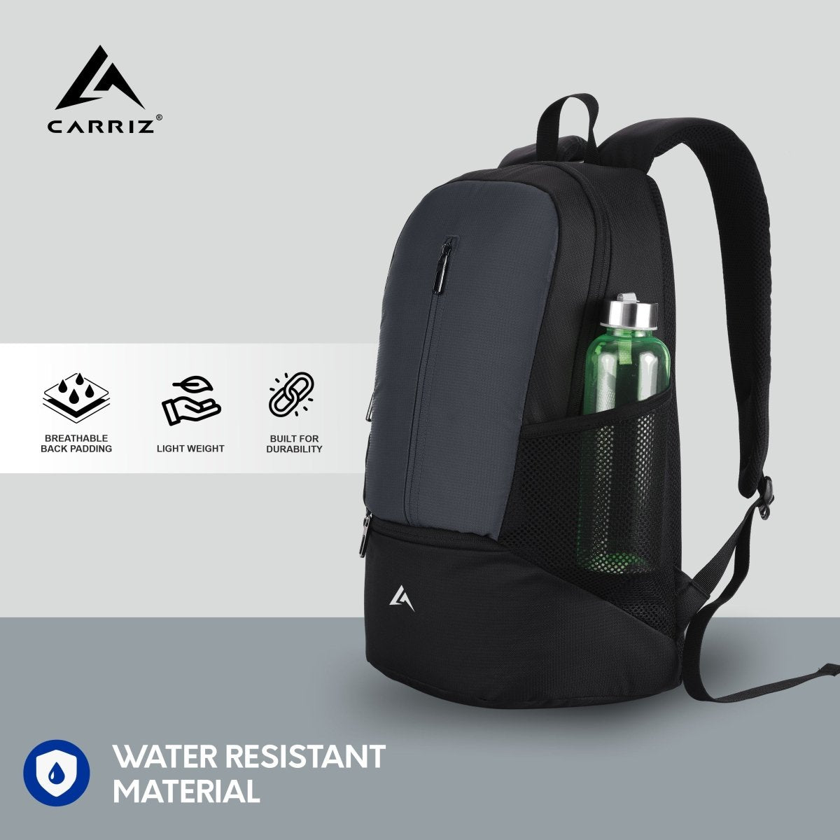 CARRIZ Casual Backpack - CB08 - GREY - TRAWOC