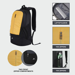 CARRIZ Casual Backpack - CB08 - YELLOW (Clearance Sale) - TRAWOC